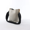 CELINE Seau Sangle Bucket Small Canvas Shoulder bag in Beige x Navy Secondhand