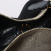 CELINE Seau Sangle Bucket Small Canvas Shoulder bag in Beige x Navy Secondhand