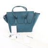 Celine Tie Knot Leather Handbag in Blue Secondhand