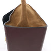 CELINE Trapeze Leather x Suede 2Way Handbag in Navy Blue x Brown x Burgundy Secondhand