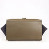 CELINE Trapeze Leather x Suede 2Way Handbag in Beige x Black, Khaki Secondhand