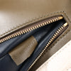 CELINE Trapeze Leather x Suede 2Way Handbag in Beige x Black, Khaki Secondhand