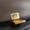 CELINE Trapeze Leather x Suede 2Way Handbag in Brown x Navy Blue x Black Secondhand