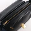 CELINE Trapeze Leather x Suede 2Way Handbag in Black, Navy and Taupe Secondhand