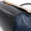 CELINE Trapeze Leather x Suede 2Way Handbag in Black, Navy and Taupe Secondhand