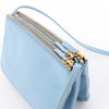 Celine Trio Small Leather Crossbody bag in Blue Secondhand