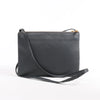 Celine Trio Large Leather Crossbody bag in Gray Secondhand