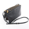 Celine Trio Small Leather Crossbody bag in Black Secondhand