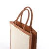 Celine Vertical Cabas Large Canvas x Leather Handbag in Beige Secondhand