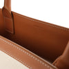 Celine Vertical Cabas Large Canvas x Leather Handbag in Beige Secondhand