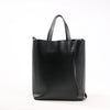 CELINE Cabas Vertical Small Leather 2Way Handbag in Black Secondhand