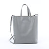 CELINE Cabas Vertical Small Leather 2Way Handbag in Gray Secondhand