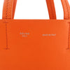 CELINE Cabas Vertical Small Leather 2Way Handbag in Orange Secondhand