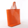 CELINE Cabas Vertical Small Leather 2Way Handbag in Orange Secondhand