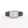 Chanel Boyfriend H6955 KTF95332 SS & Leather QZ Silver-Face Watch Secondhand