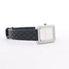 Chanel Boyfriend H6955 KTF95332 SS & Leather QZ Silver-Face Watch Secondhand