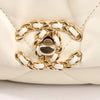 Chanel Chanel 19 Leather Quilted Chain 2Way Handbag in Ecru Secondhand
