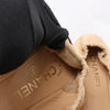 Chanel Coco Mark Camelia Leather Ballet Flats in Beige G32912, Size 39.5 EU Secondhand