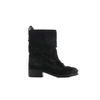 Secondhand Chanel Coco Mark Cowhide Ankle Boots in Black G30120, Size 39C EU