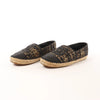 Chanel Metallic Tweed Grosgrain CC Espadrilles in Black x Gold G29762, Size 37 EU Secondhand