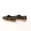 Chanel Metallic Tweed Grosgrain CC Espadrilles in Black x Gold G29762, Size 37 EU Secondhand