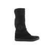 Secondhand Chanel Coco Mark Matelasse Suede 2WAY Fur Mouton Boots in Black IG26557, Size 38 EU