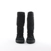 Chanel Coco Mark Matelasse Suede 2WAY Fur Mouton Boots in Black IG26557, Size 38 EU Secondhand