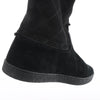 Chanel Coco Mark Matelasse Suede 2WAY Fur Mouton Boots in Black IG26557, Size 38 EU Secondhand