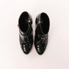 Chanel Coco Mark Patent Leather Ankle Boots in Black G31562, Size 37 C EU Secondhand