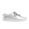 Chanel Coco Mark Rubber Sneakers in Silver G32719, Size 38 EU Secondhand