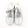 Chanel Coco Mark Rubber Sneakers in Silver G32719, Size 38 EU Secondhand