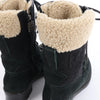 Secondhand Chanel Sports Suede Leather Shearling Boots in Black G26245, Size 35.5 EU