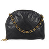 Secondhand Chanel vintage handbag in blue matelassé leather - '10s