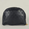 Secondhand Chanel vintage handbag in blue matelassé leather - '10s