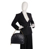 Secondhand Chanel vintage handbag in blue matelassé leather - '10s