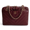 Secondhand Chanel Camera Chevron Quilted shoulder bag - '10s