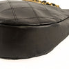 Secondhand Chanel vintage shoulder bag in black quilted leather - '10s