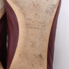 Chloe Leather Scalloped Ballet Flats in Burgundy, Size 38 Secondhand