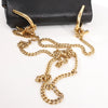 Chloe Drew Leather Chain Crossbody Bag in Black Secondhand