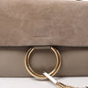 Secondhand Chloe Faye Suede x Leather Crossbody bag in Beige
