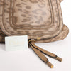Chloe Marcie Medium Leather Leopard Pattern Handbag in Brown, Limited Edition Secondhand