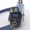 Chloe Tess Small Leather 2Way Shoulder Bag in Blue Secondhand