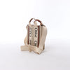 Chloé Woody North South Canvas & Leather 2Way Handbag in Beige x Brown Secondhand