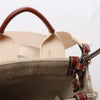 Chloé Woody North South Canvas & Leather 2Way Handbag in Beige x Brown Secondhand