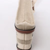 Chloé Woody North South Canvas & Leather 2Way Handbag in Beige x Brown Secondhand