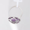 Chopard Imperiale Amethyst Diamond 18k White Gold Cocktail Ring, Size 51 EU Secondhand