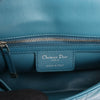 Dior Caro Leather Chain Shoulder Bag in Blue Secondhand