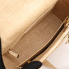 Dior Lady D-Lite Raffia Woven Cannage Embroidered Medium 2Way Handbag in Beige Secondhand