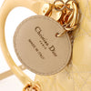 Dior Lady Dior Patent Leather Cannage Large 2Way Handbag in Yellow Secondhand
