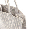 Secondhand Dior Book Tote Large Oblique Canvas Handbag Handbag in Gray